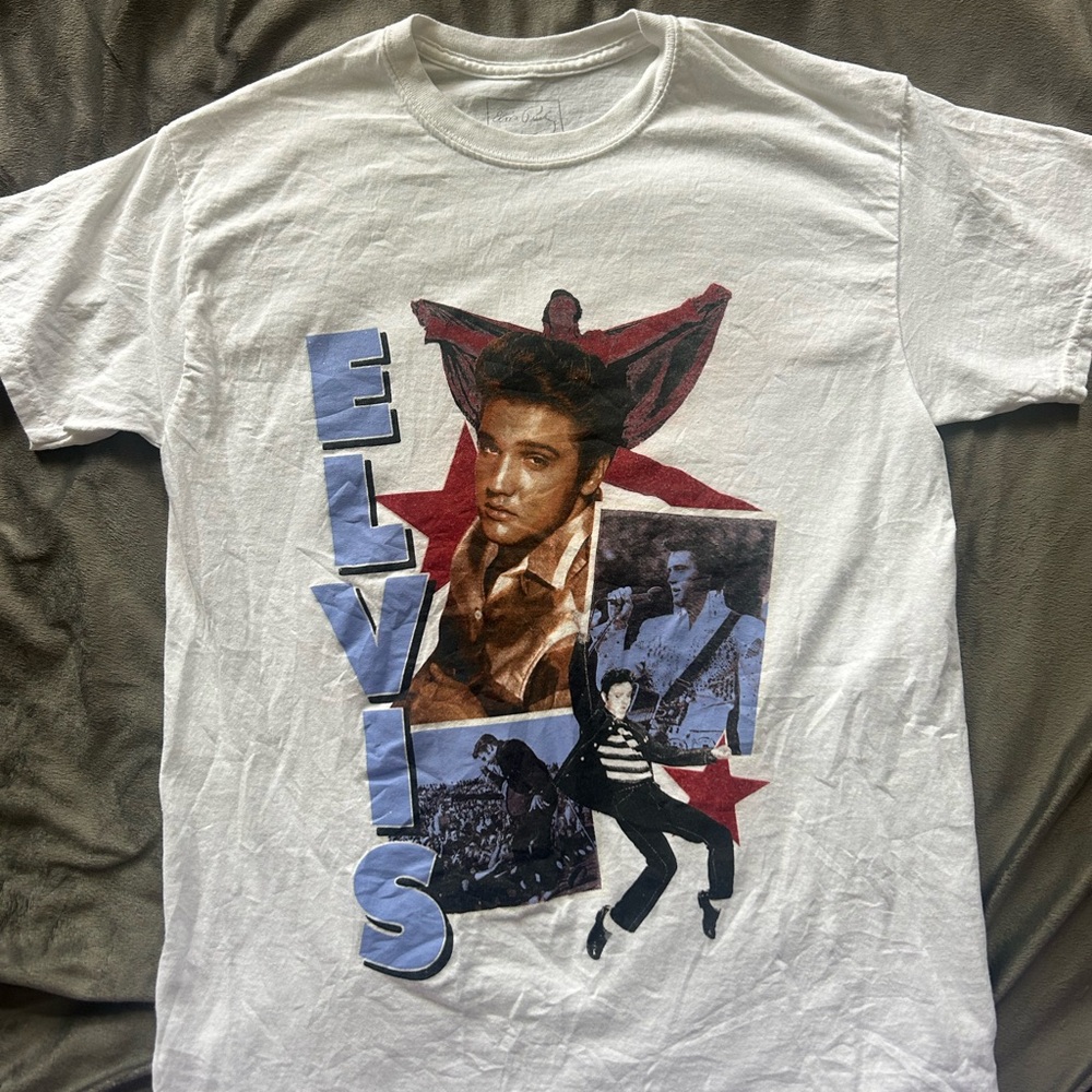Elvis Graphic White T-Shirt